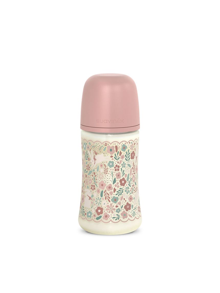 Wonderland biberon poliammide silicone 360ml rosa - suavinex