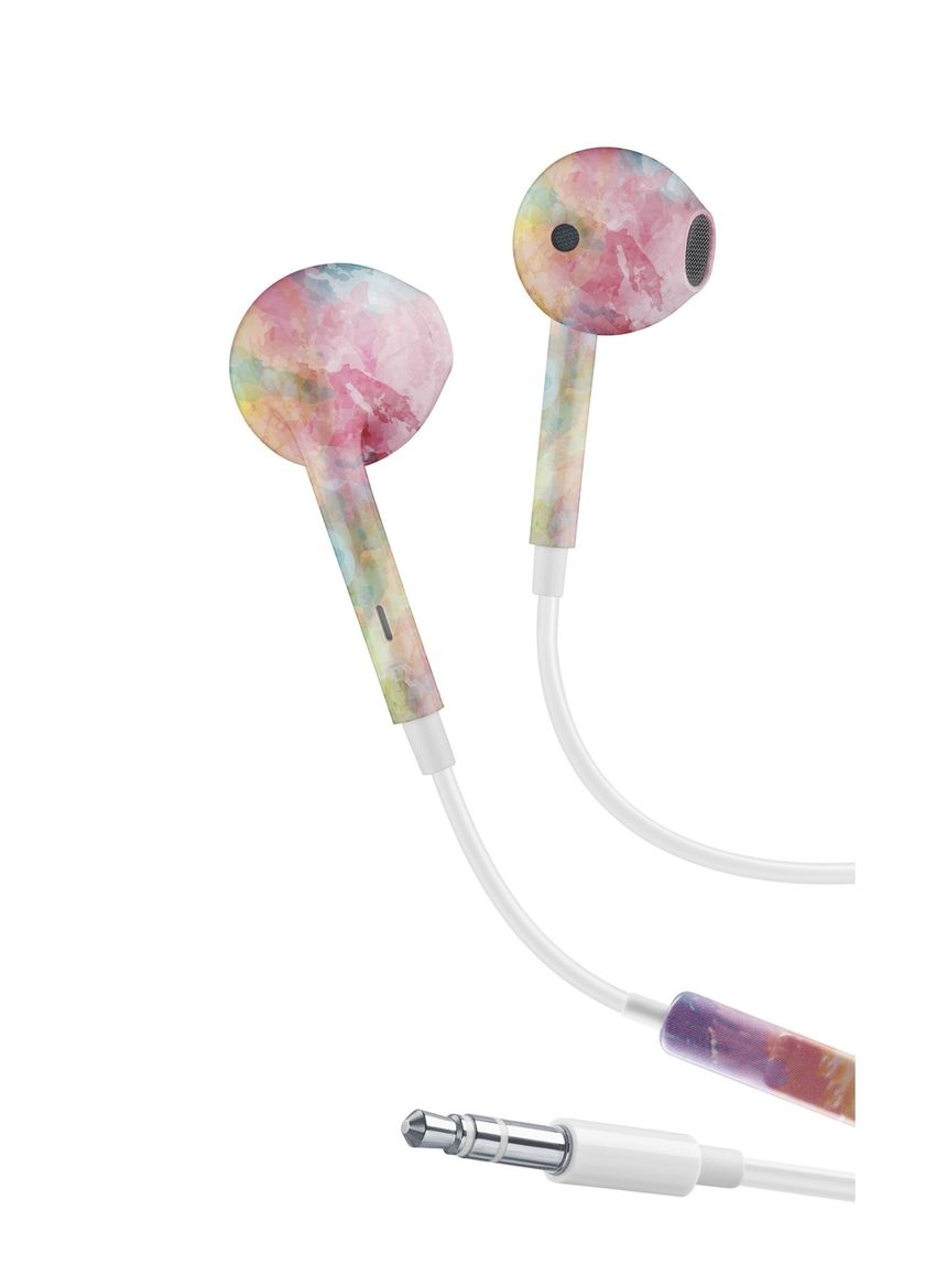 Auricolari capsula con microfono e jack 3.5 arcobaleno - music sound