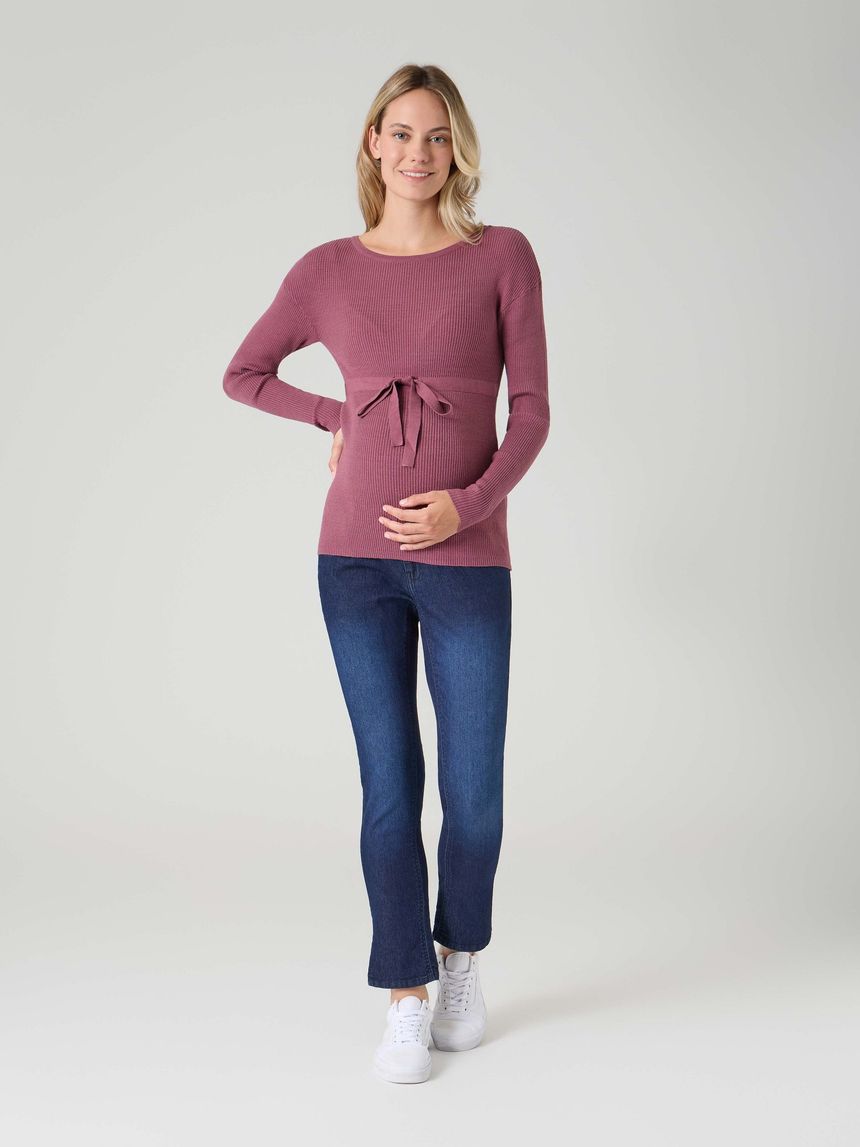 Maglia tricot premaman bordeaux