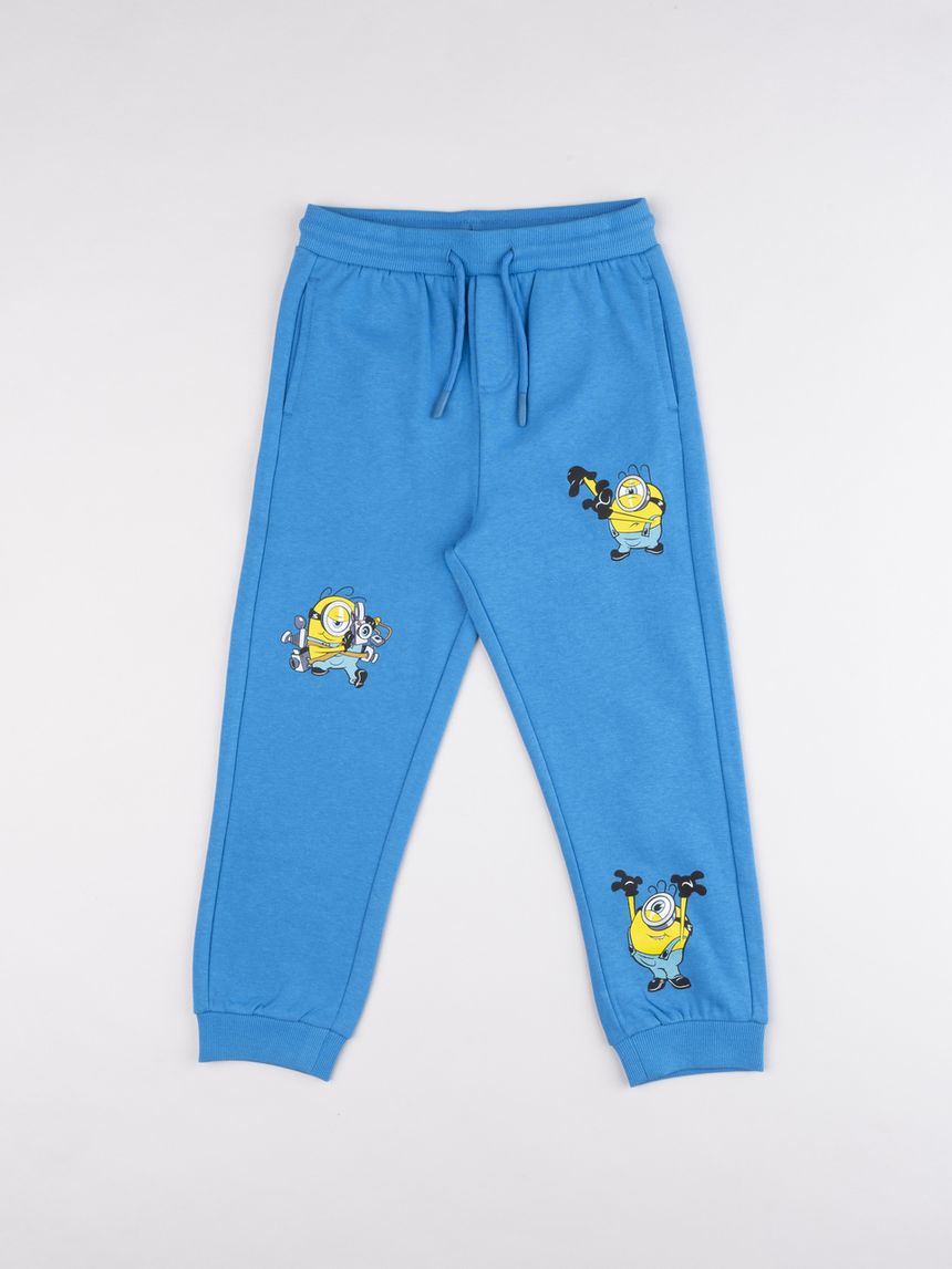 Pantaloni sportivi in felpa minions "active" – azzurro turchese