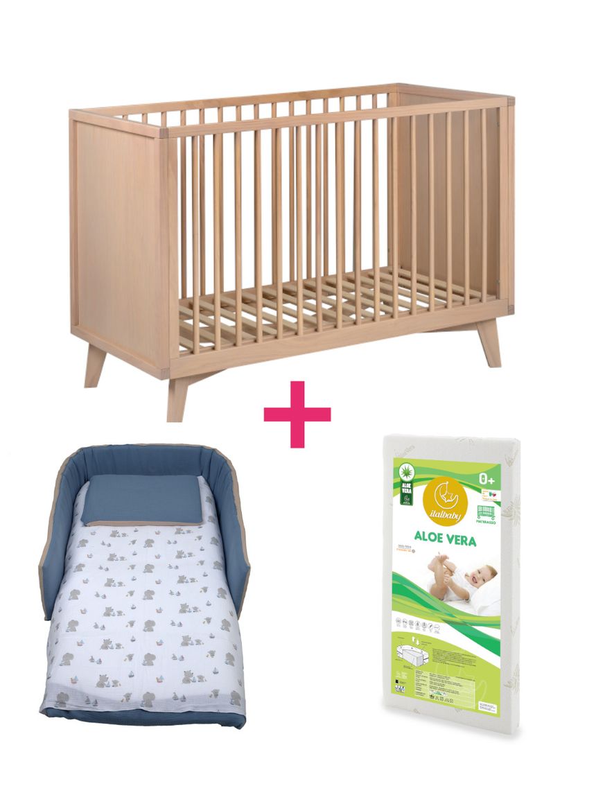 Set 1stclass 3 pz sabbia di mare -letto+materasso+piumone - italbaby