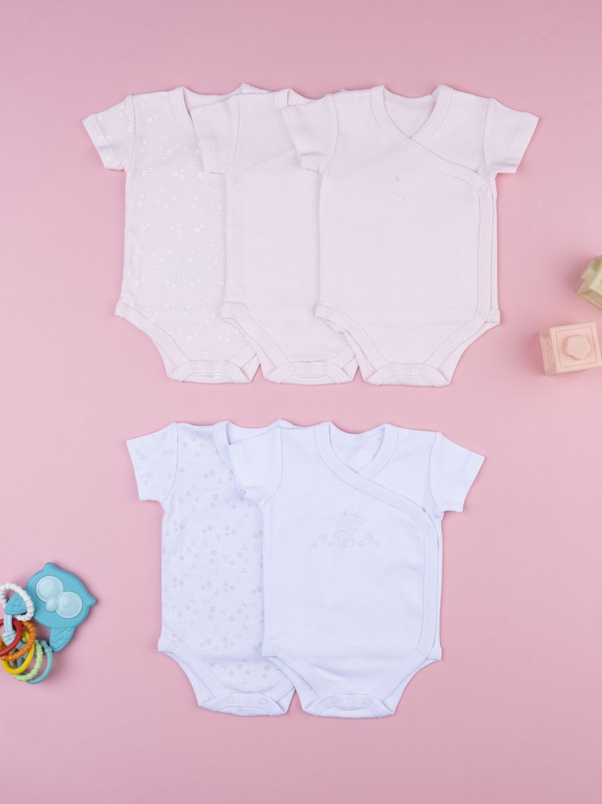 Pack 5 body neonata fiorellini