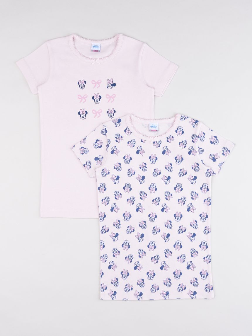 Pack 2 t-shirt bimba minnie