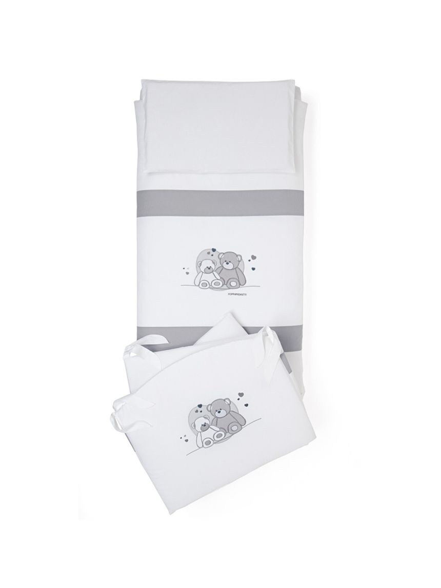Completo piumone lettino mascotte - foppapedretti
