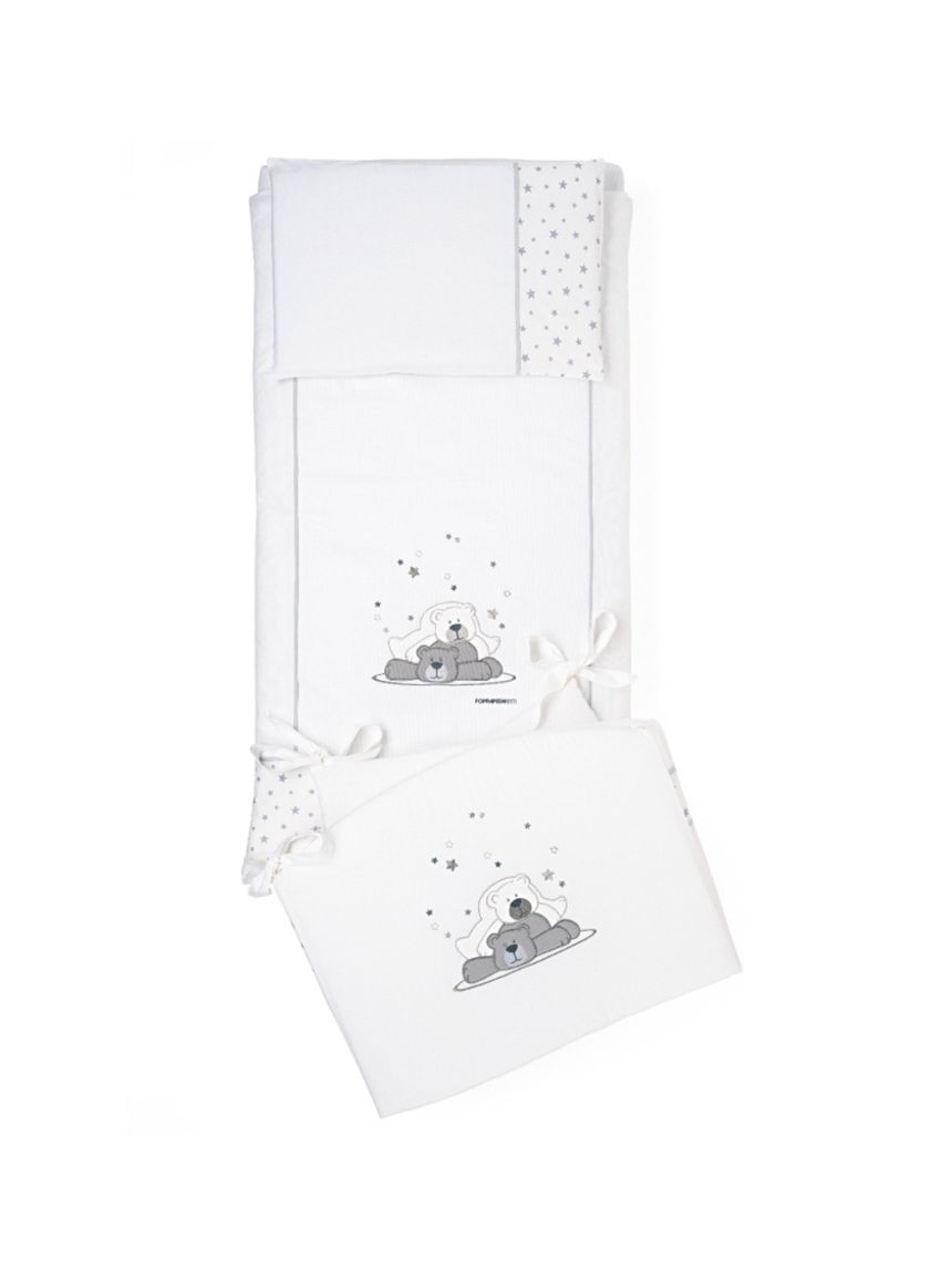 Completo piumone lettino dolcestella bianco - foppapedretti