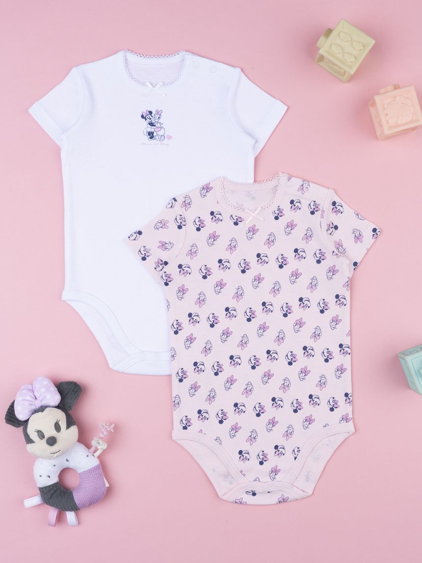 Pack 2 body bimba minnie maniche corte