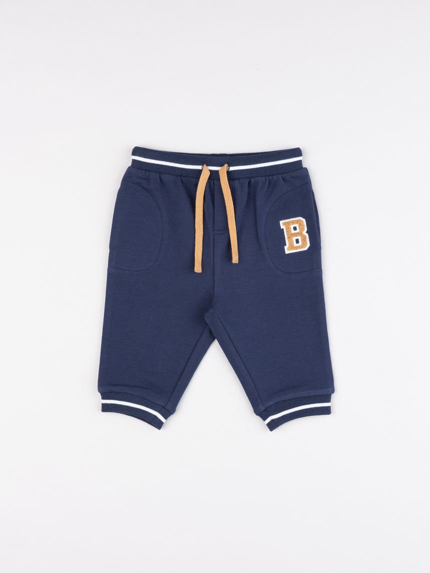 Pantalone felpato bimbo baseball