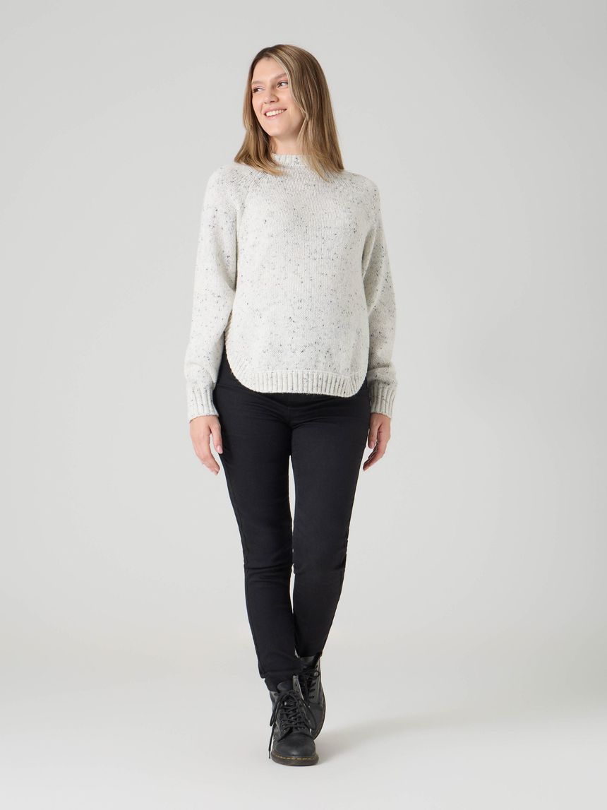 Pantaloni premaman skinny denim nero