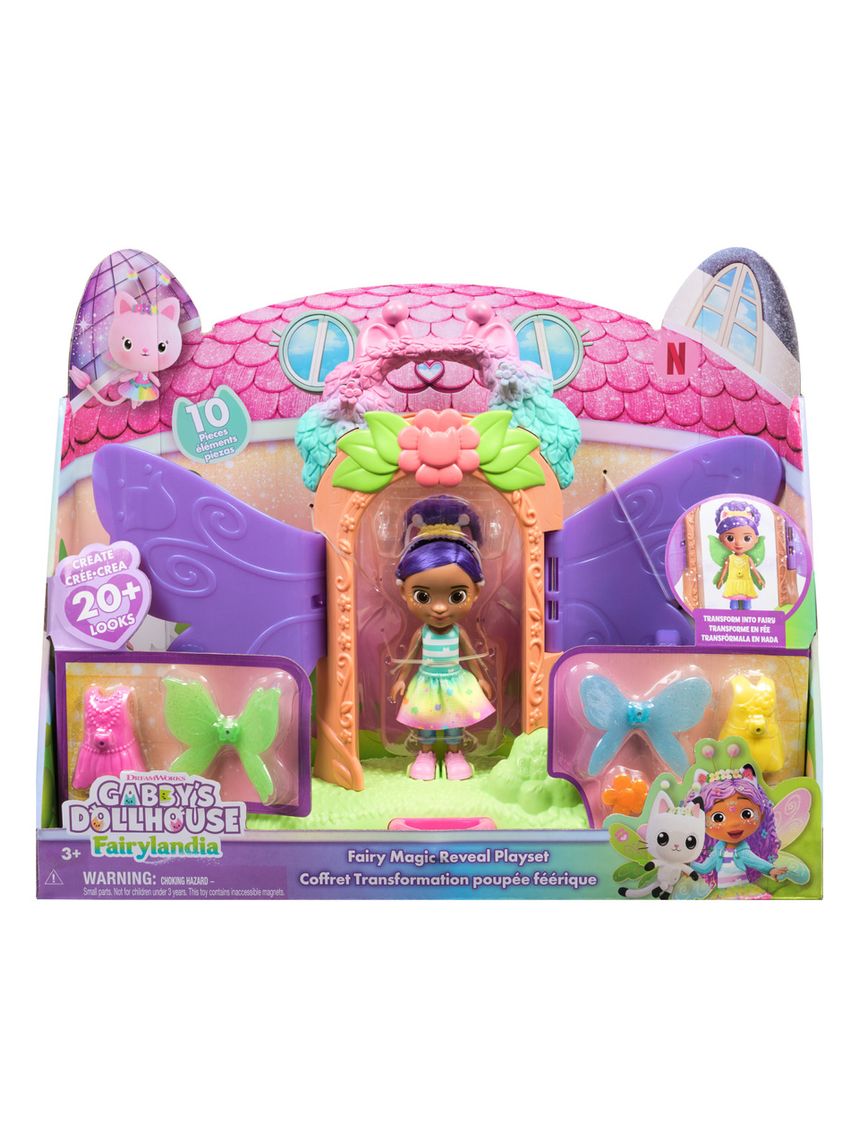 Gabby’s dollhouse fairylandia set gioco, 3+