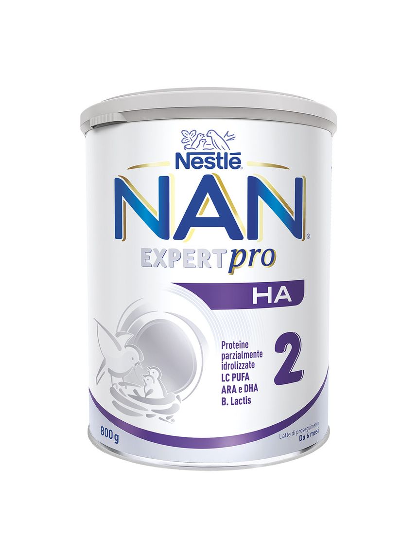 Nan ha 2 latte di proseguimento polvere da 6 mesi, latta 800g - nestle'