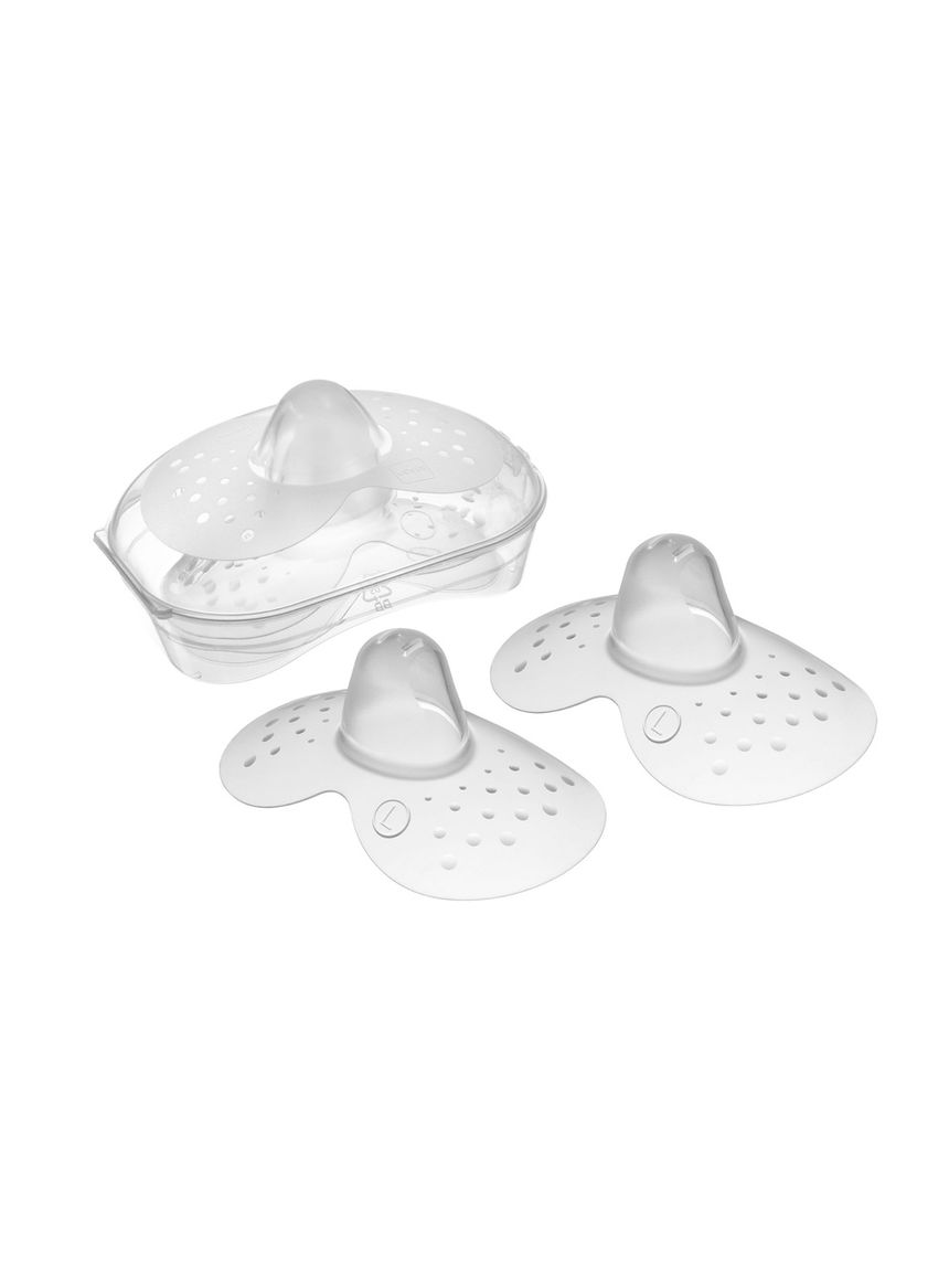 Mam paracapezzoli (set da 2), silicone ultrasottile skinsoft, superficie sagomata,neonato accessori utili con confezione sterilizzante, misura l