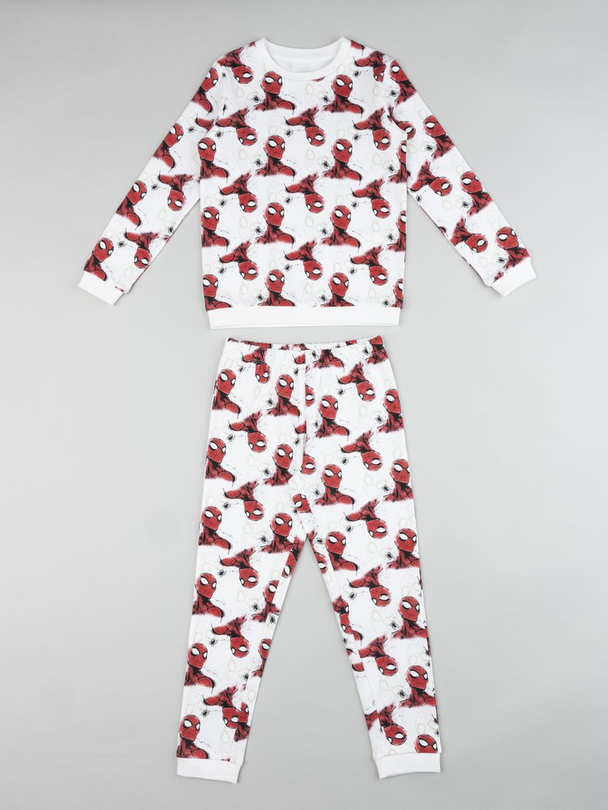 Pigiama lungo due pezzi bambino "spiderman"
