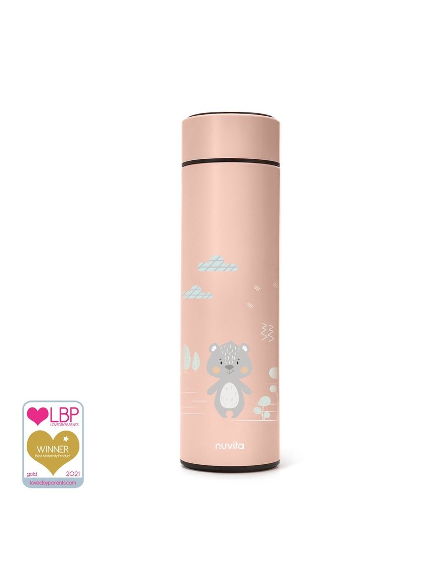 Borraccia termica da 500ml con termometro led - 4455 / english rose - nuvita