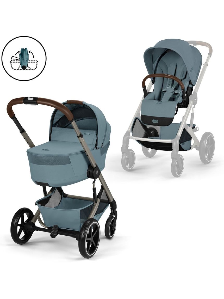 Duo balios s lux tpe nav. rich. stormy blue light blue - cybex