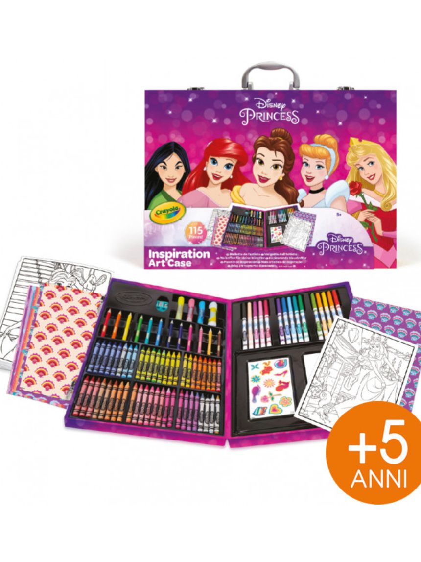 Valigetta dell'artista disney princess crayola
