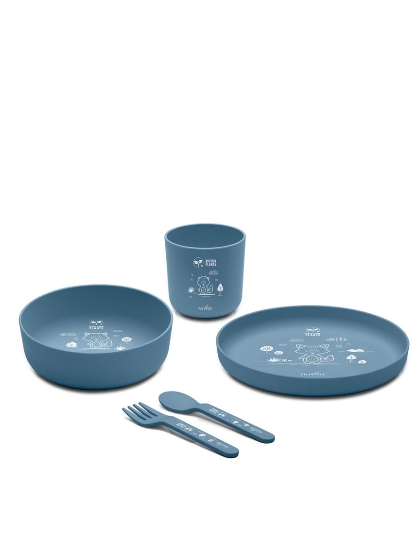 Set pappa in bioplastica - 8465 / powder blue - nuvita