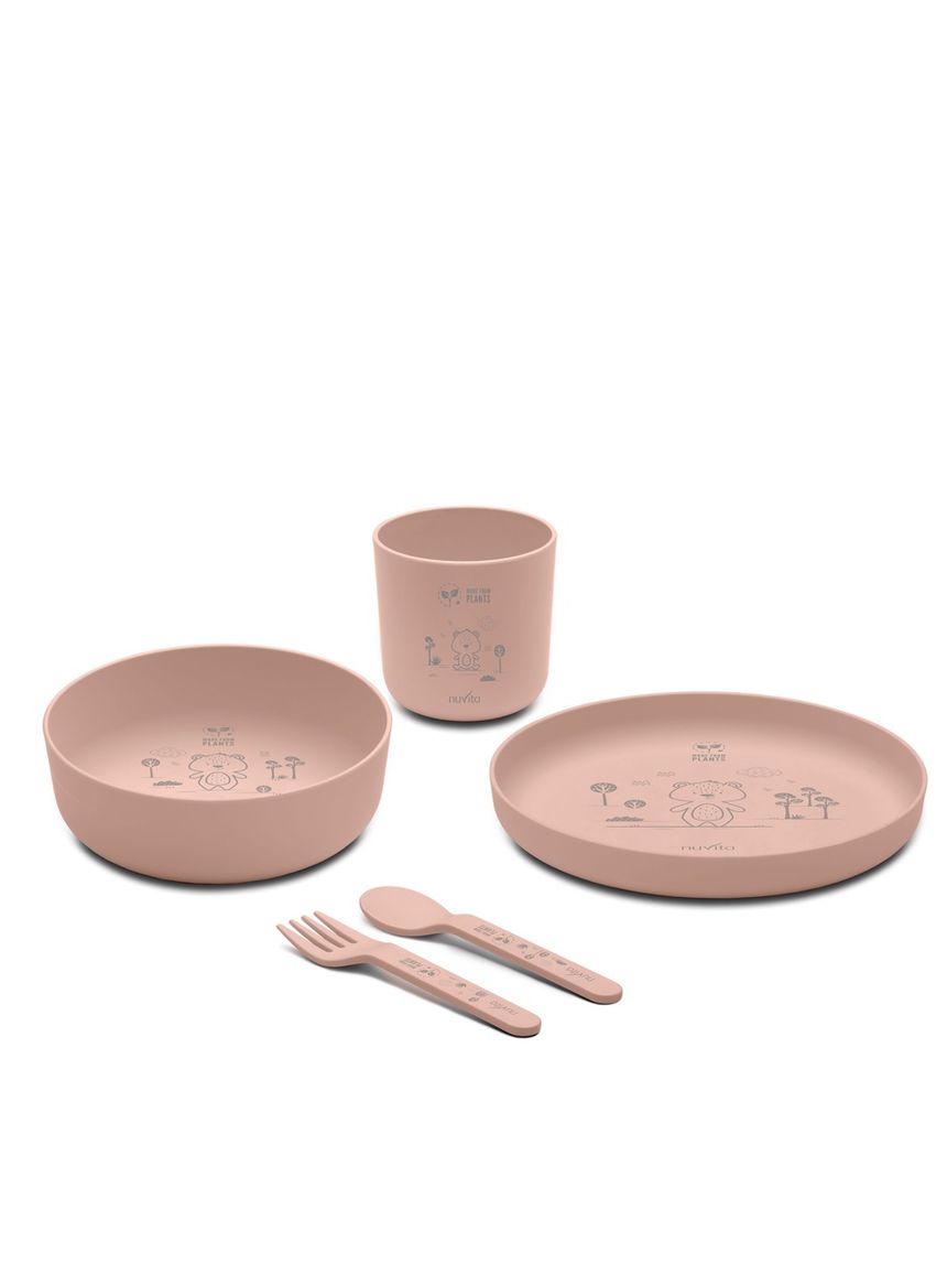 Set pappa in bioplastica - 8465 / english rose - nuvita