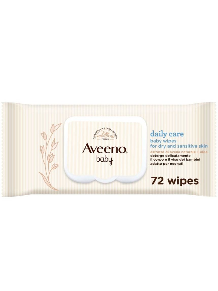 Salviettine baby delicate 72 pz- aveeno
