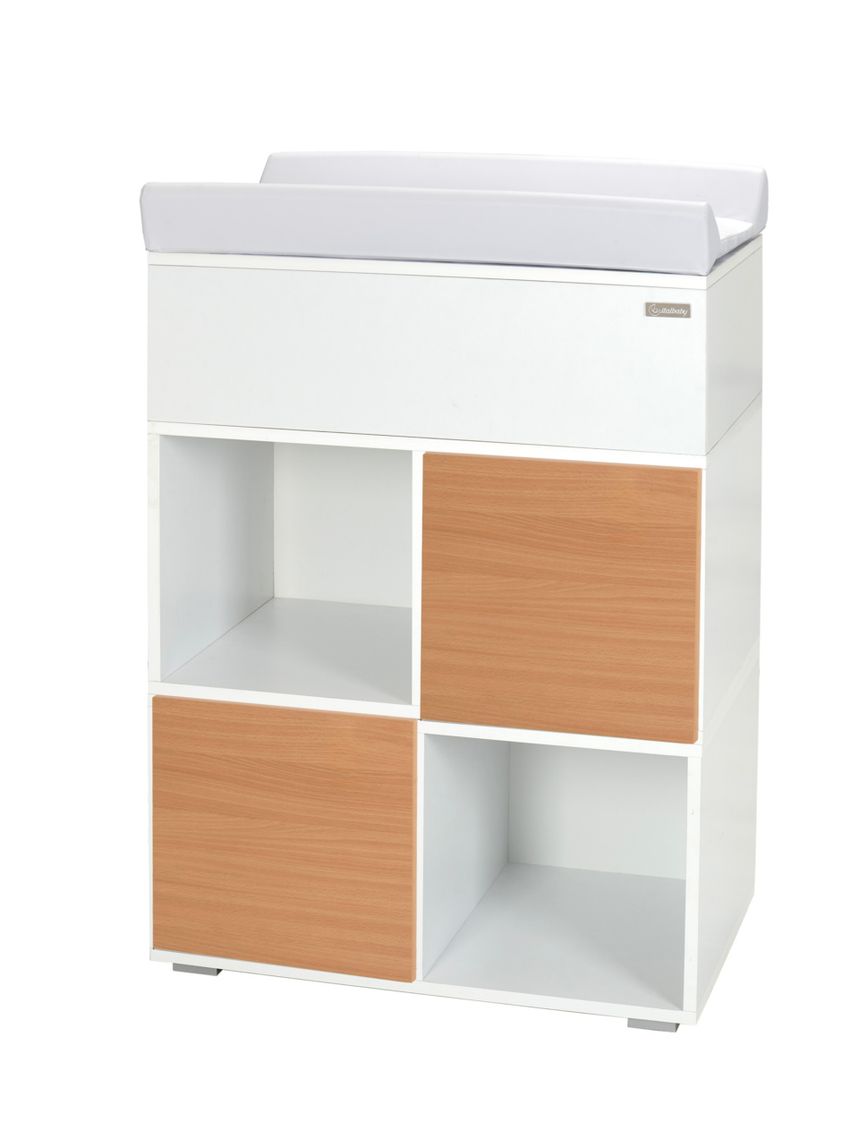Sistema modulare domino struttura bianca + 2 ante naturali - italbaby