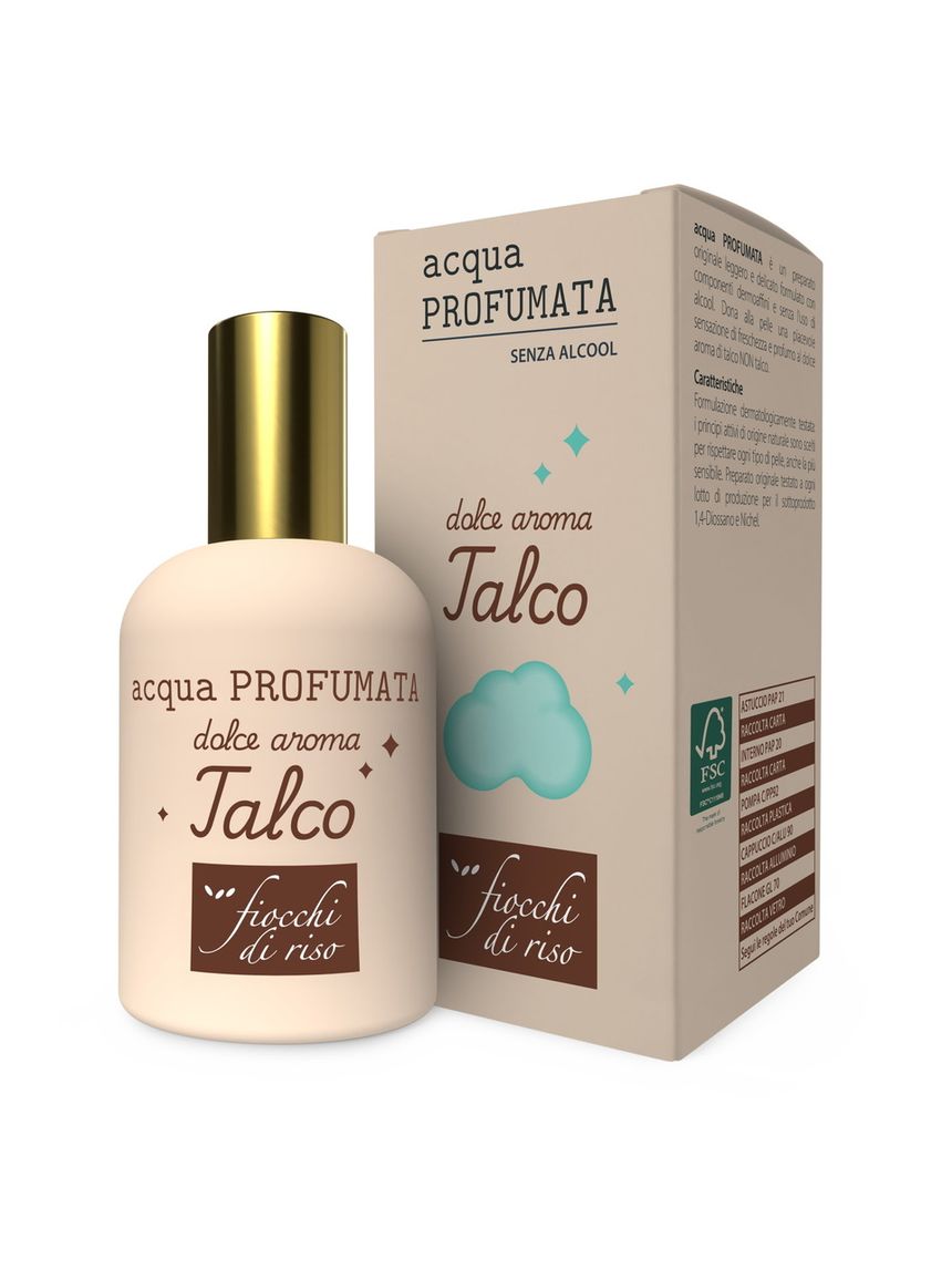 Acqua di colonia talco non talco -  fiocchi di riso