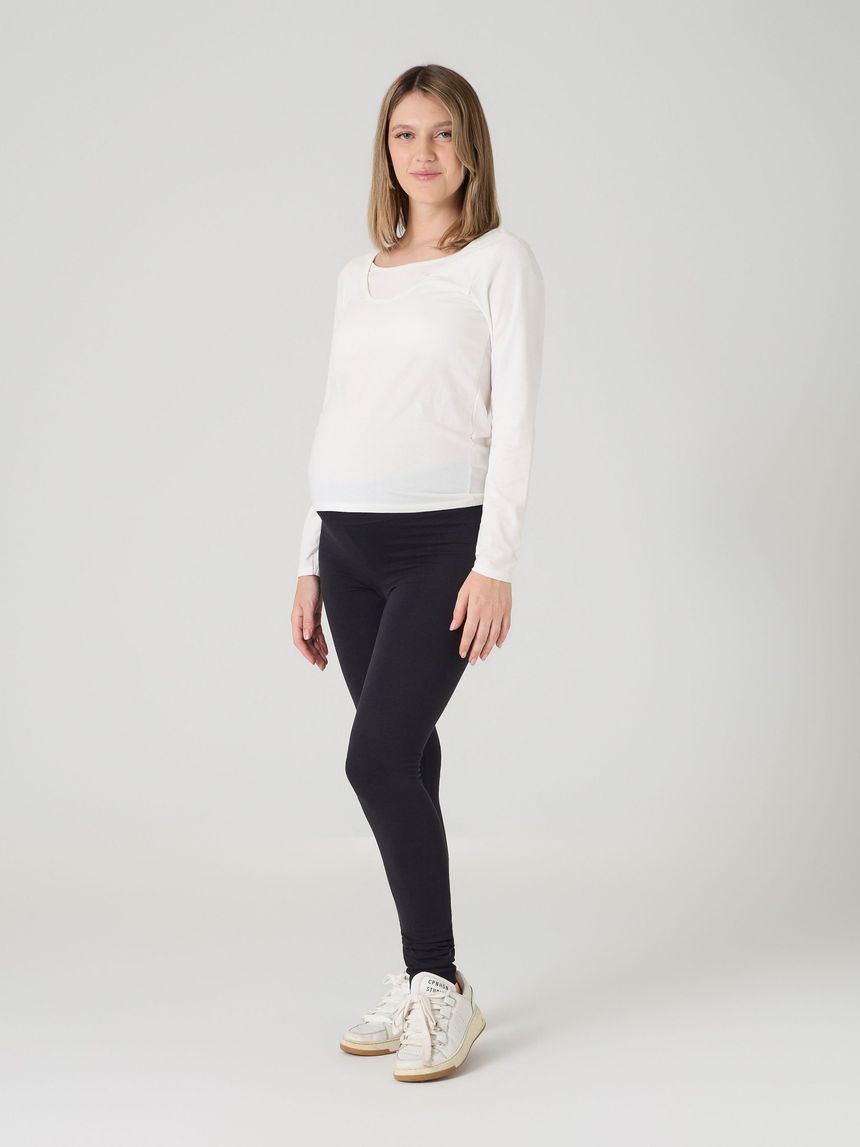 Legging premaman jersey nero