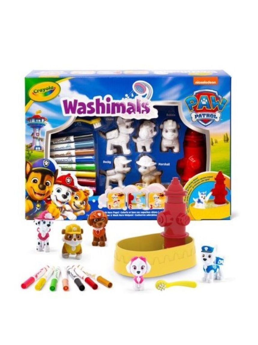Washimals pets set 5 cuccioli paw patrol crayola
