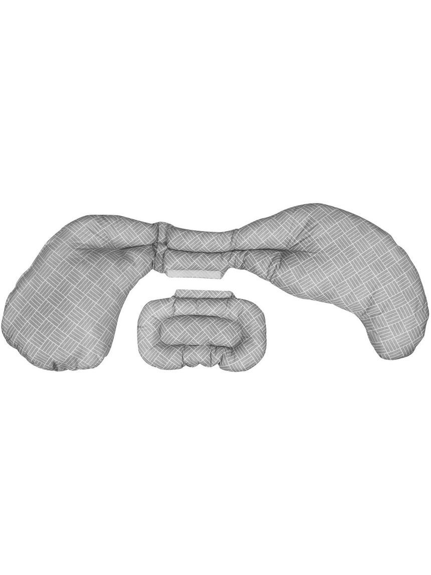 Cuscino gravidanza modulabile custom fit total body pillow criss cross grey - boppy