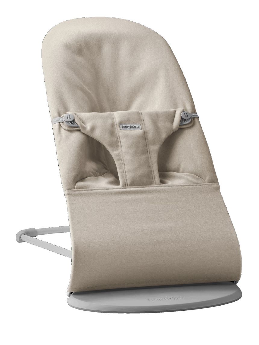Sdraietta bliss tessuto melange beige chiaro - babybjorn