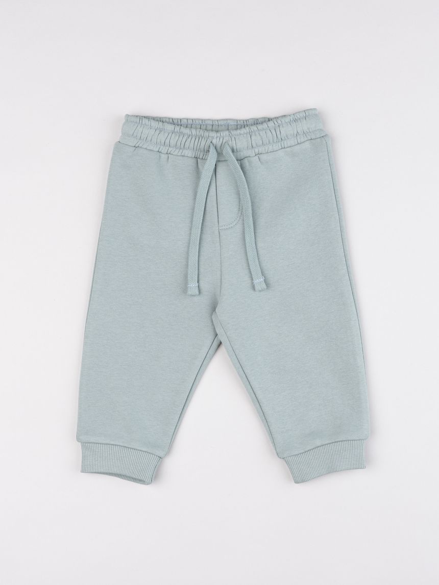 Pantaloni casual da bimbo verdi con coulisse