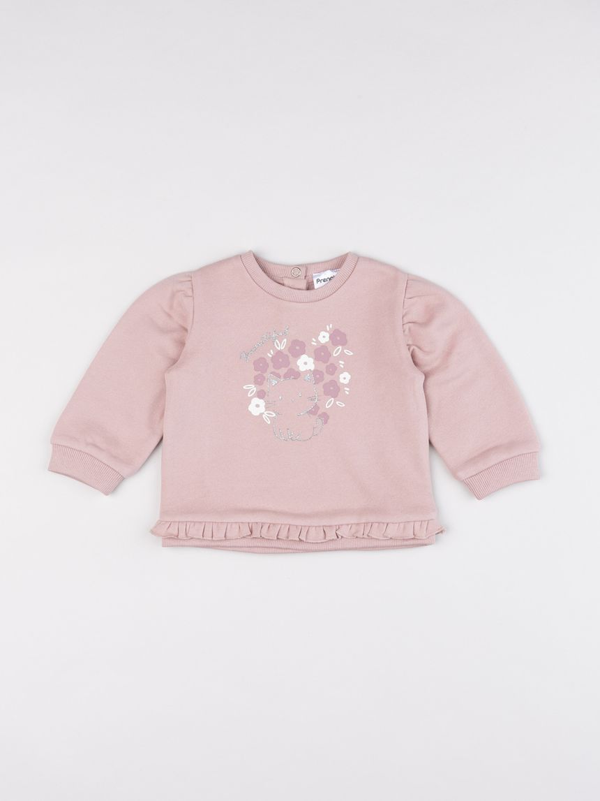 Felpa bimba rosa