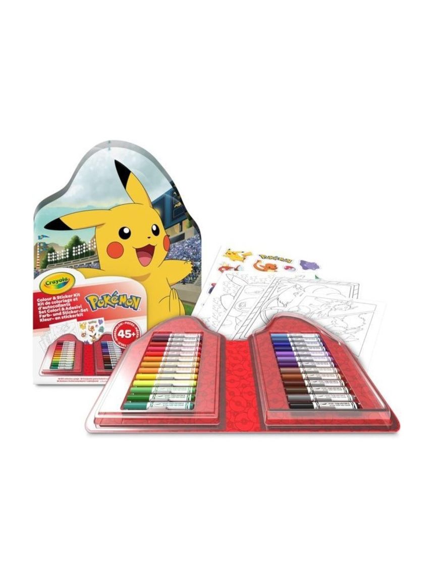 Valigetta colori adesivi pokemon