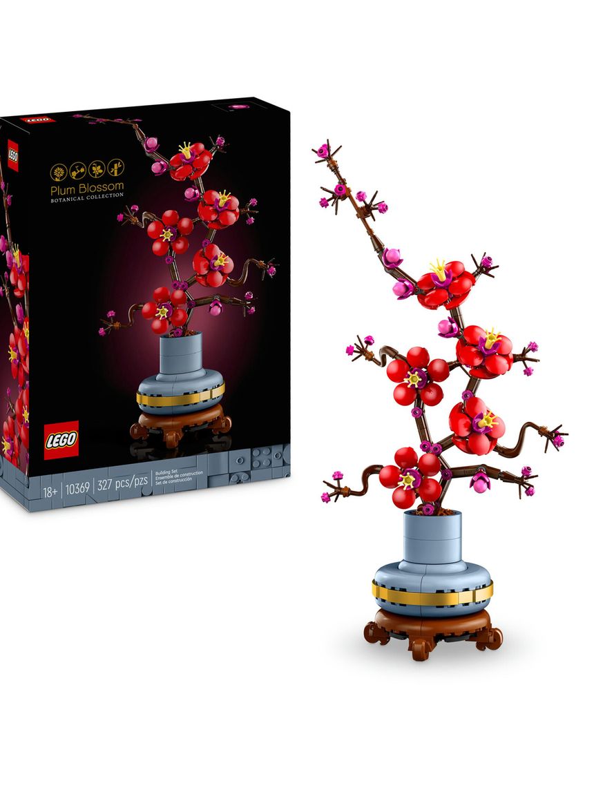 Lego icons 10369 albicocco giapponese, fiore finto artificiale da costruire per adulti, idea regalo per donna, uomo, lei o lui