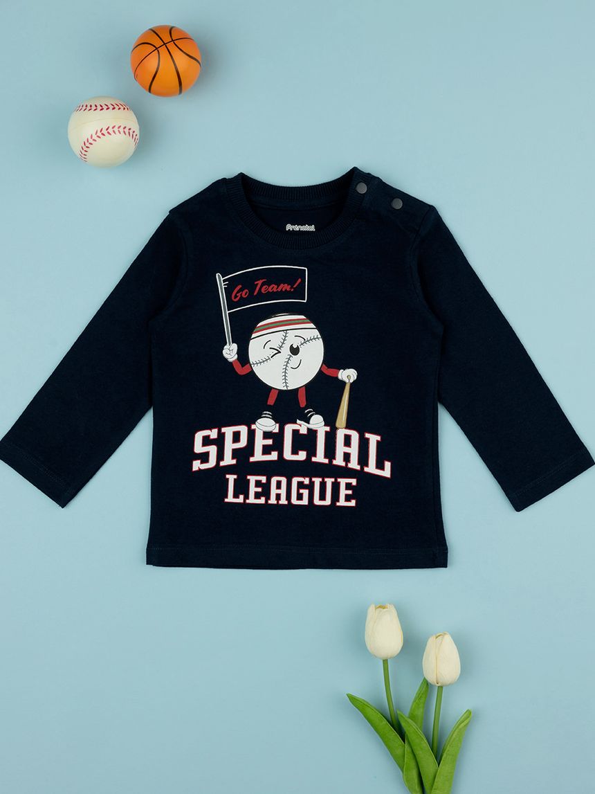 T-shirt jersey bimbo blu "special"