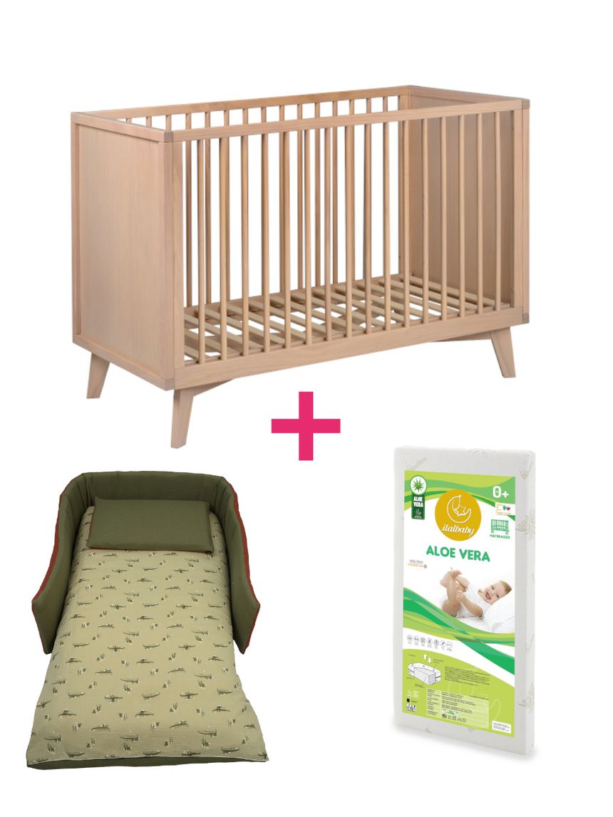 Set 1stclass 3 pz giungla -letto+materasso+piumone - italbaby