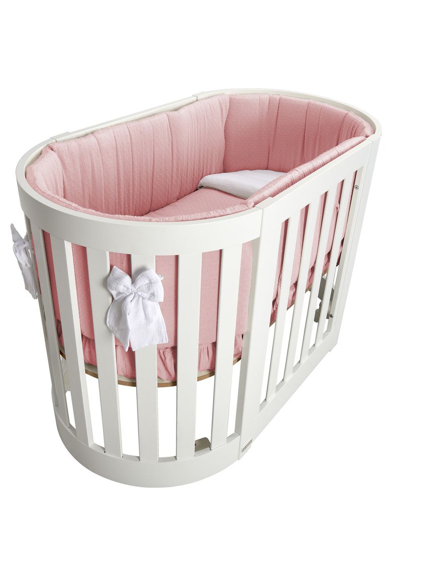Set letto all-in-one con tessile plumeti rose - italbaby
