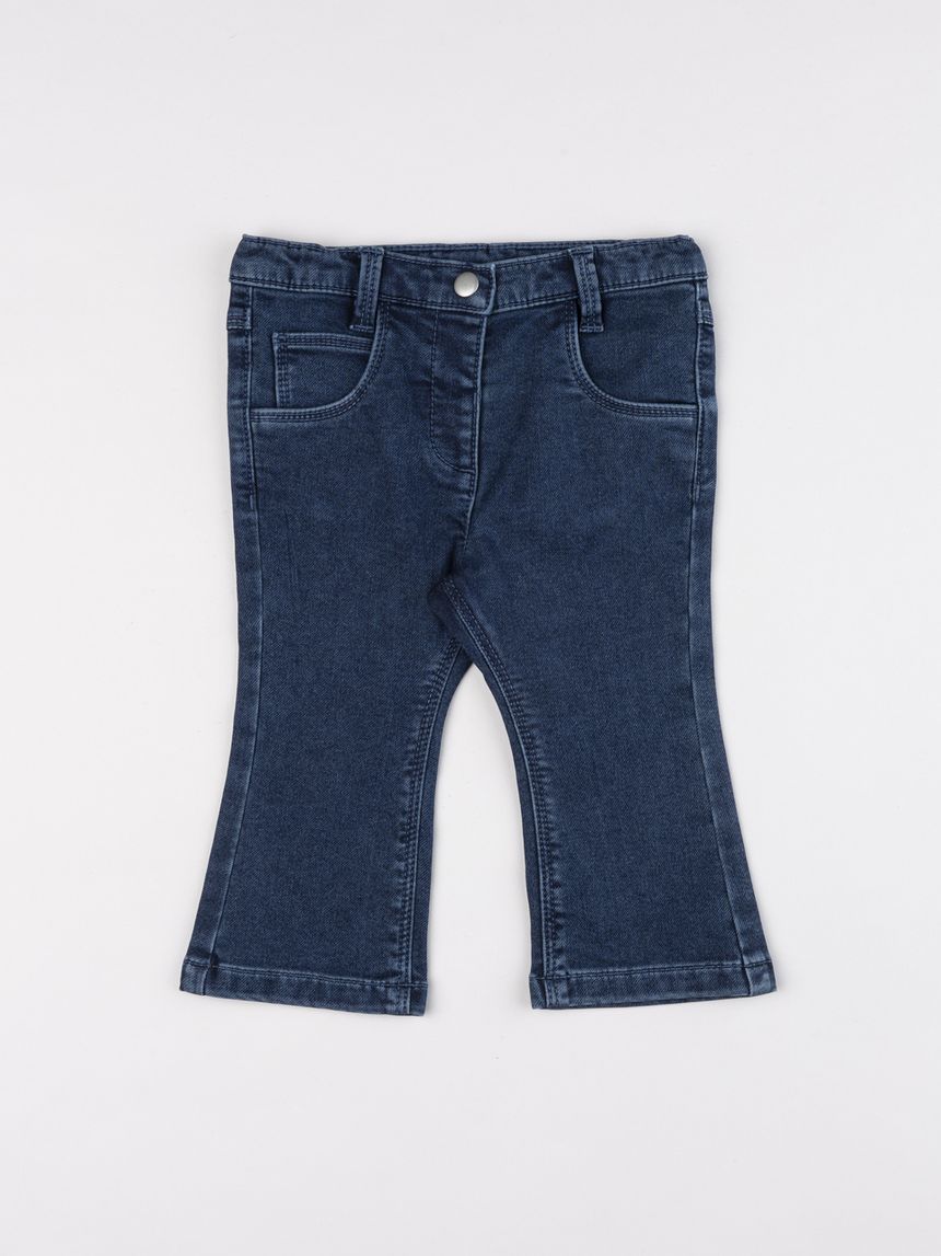 Jeans tasche cuore denim dark bimba