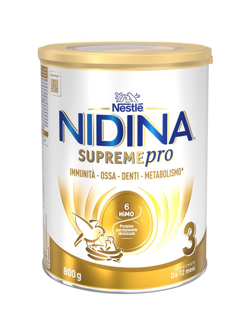 Nidina supremepro 3 latte di crescita polvere da 12 mesi, latta 800g - nestle'