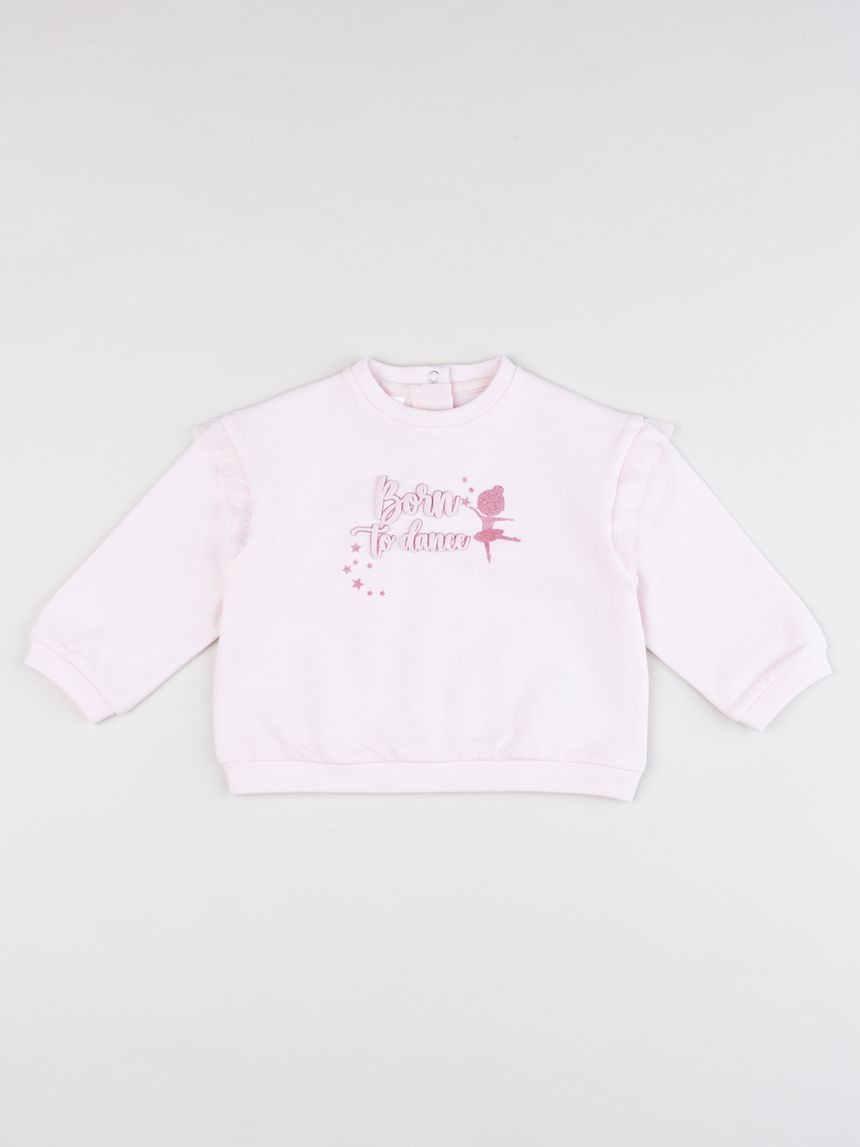 Felpa bimba rosa organic cotton