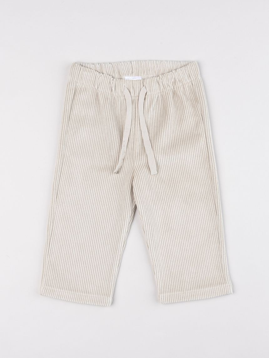 Pantapalazzo lunghi beige bimba