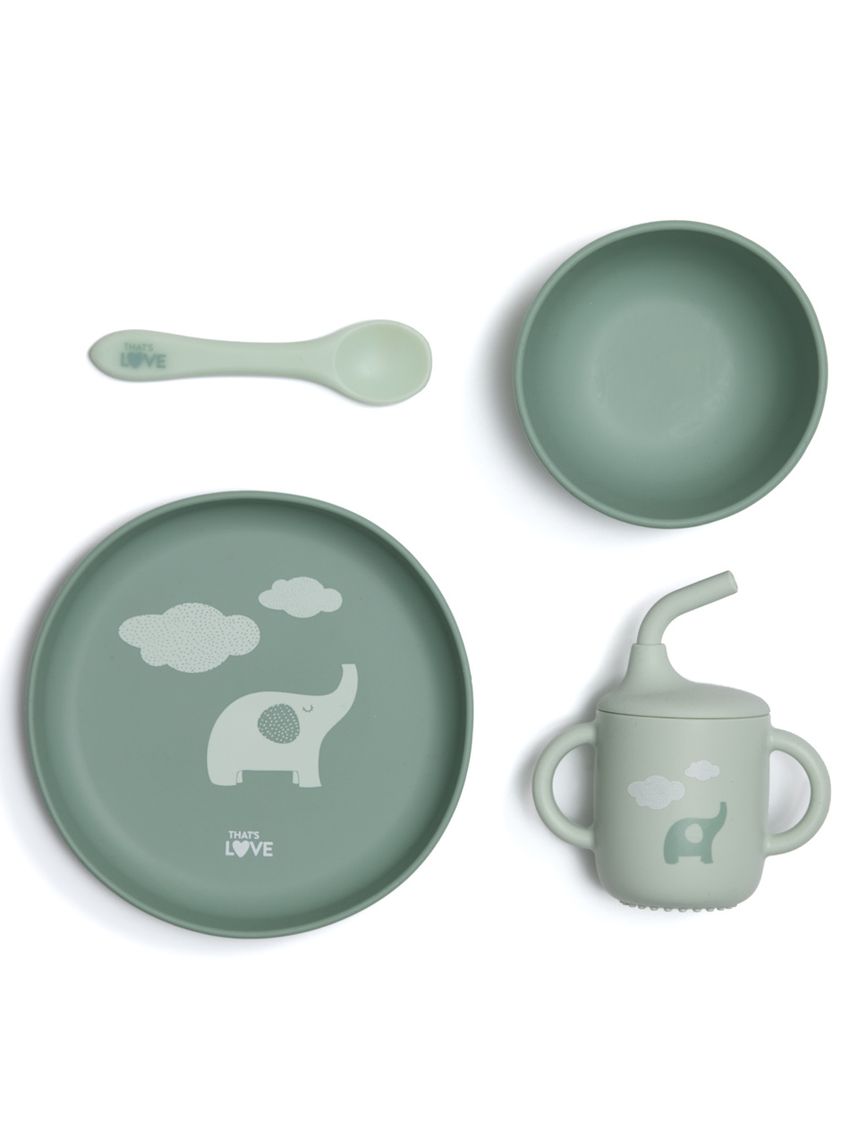 Set pappa in silicone green - that's love