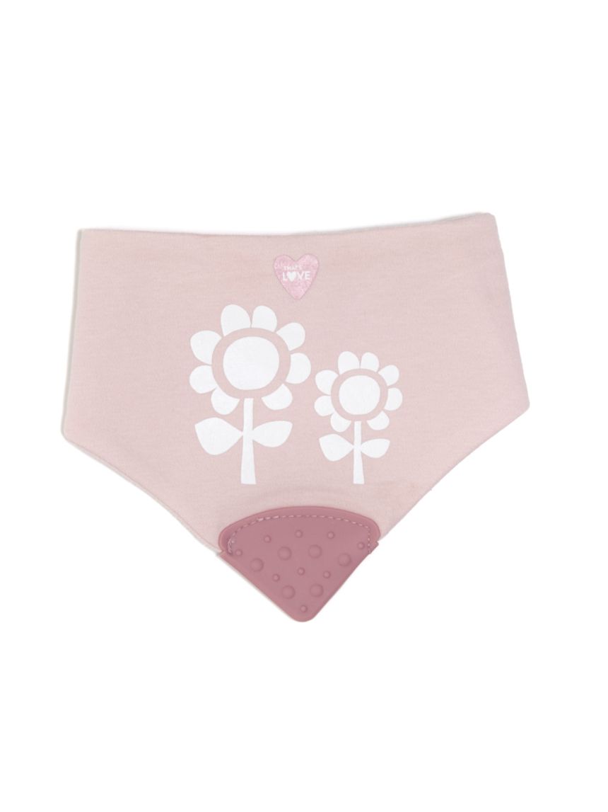 Bavaglino massaggiagengive flower pink - that's love