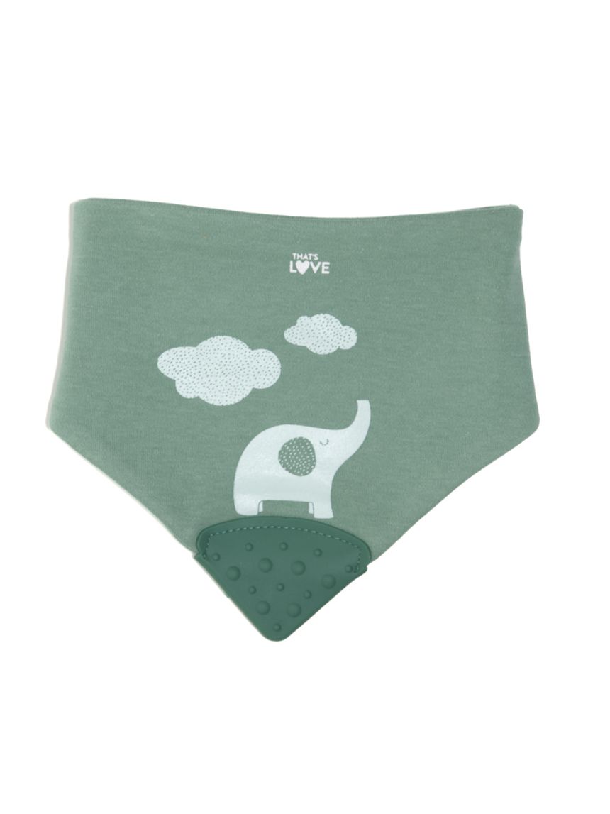 Bavaglino massaggiagengive elephant green - that's love