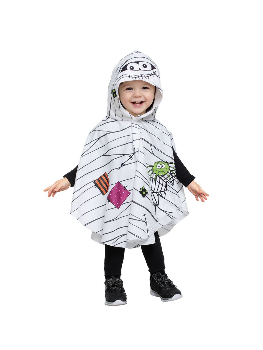 Costume travestimento halloween mantellina mummietta baby