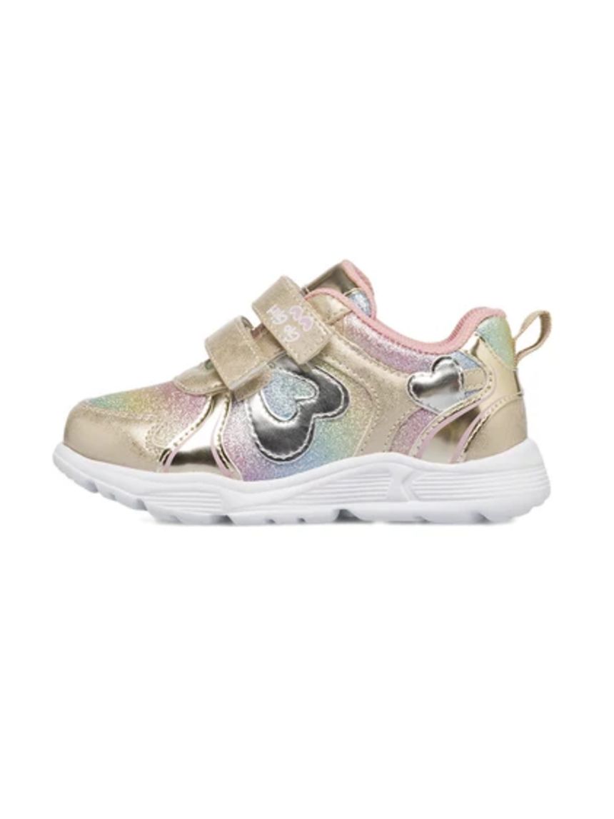 Chicco - sneakers floreale bambina oro metallizzato