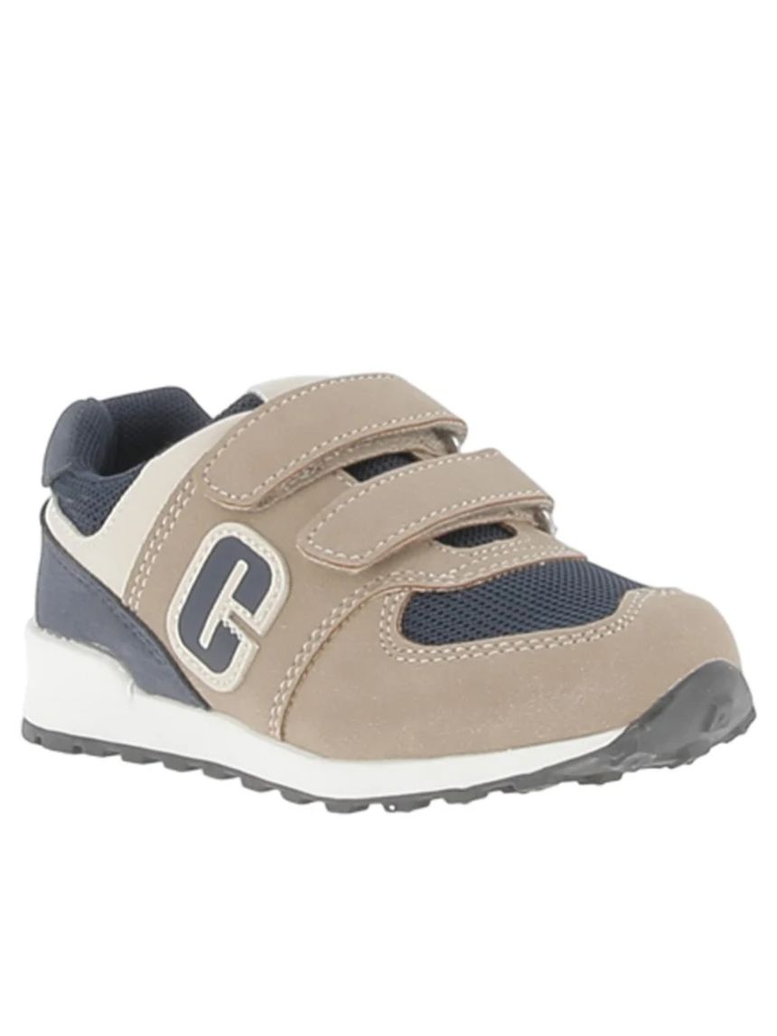 Chicco - sneakers civas bambino beige con strappo