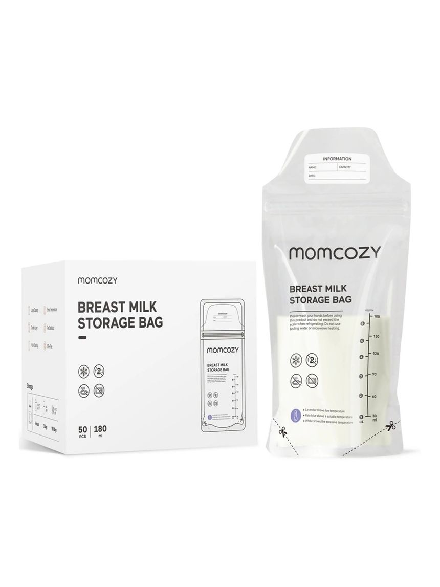 Momcozy sacchetti conservalatte monouso termosensibili 50 pz