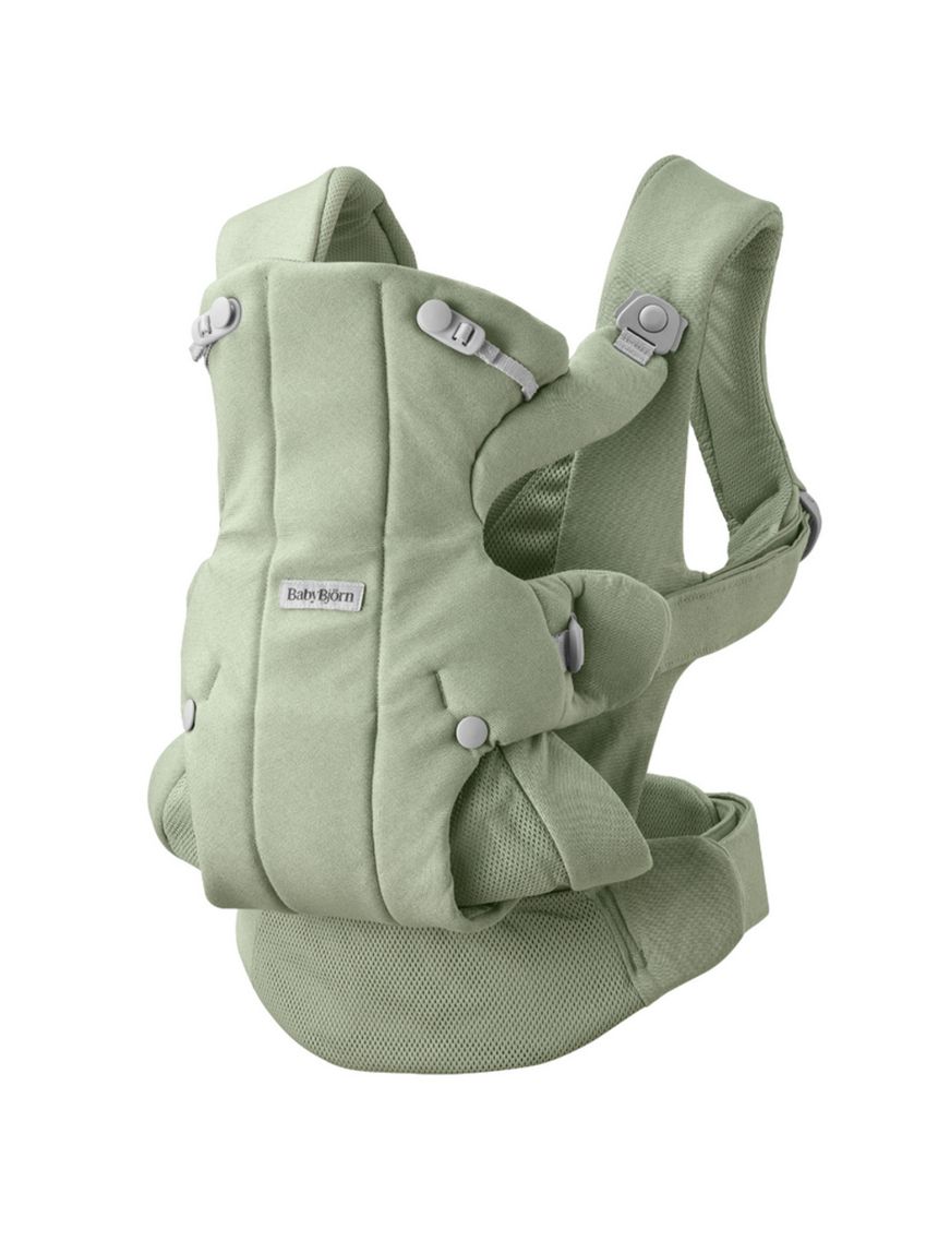 Marsupio hold tessuto morbido spazzolato verde chiaro - babybjorn