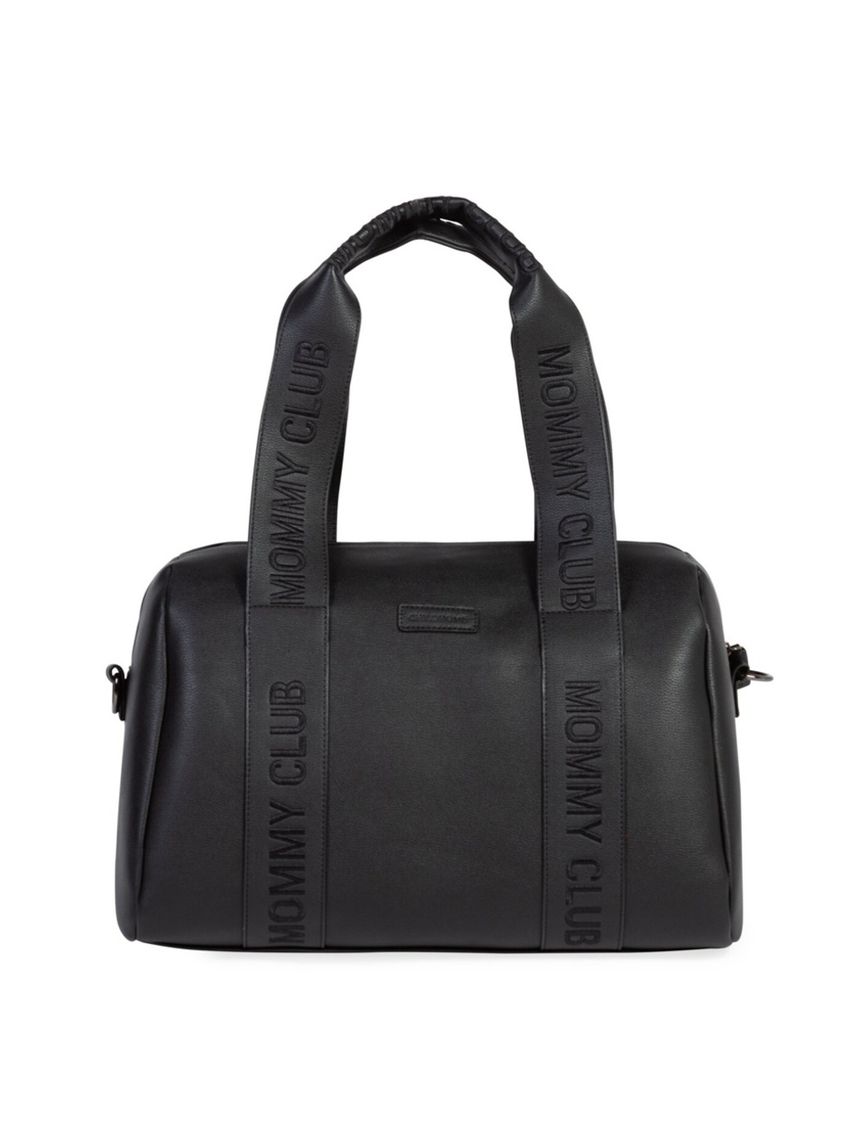 Borsa mommy club signature ecopelle black - childhome