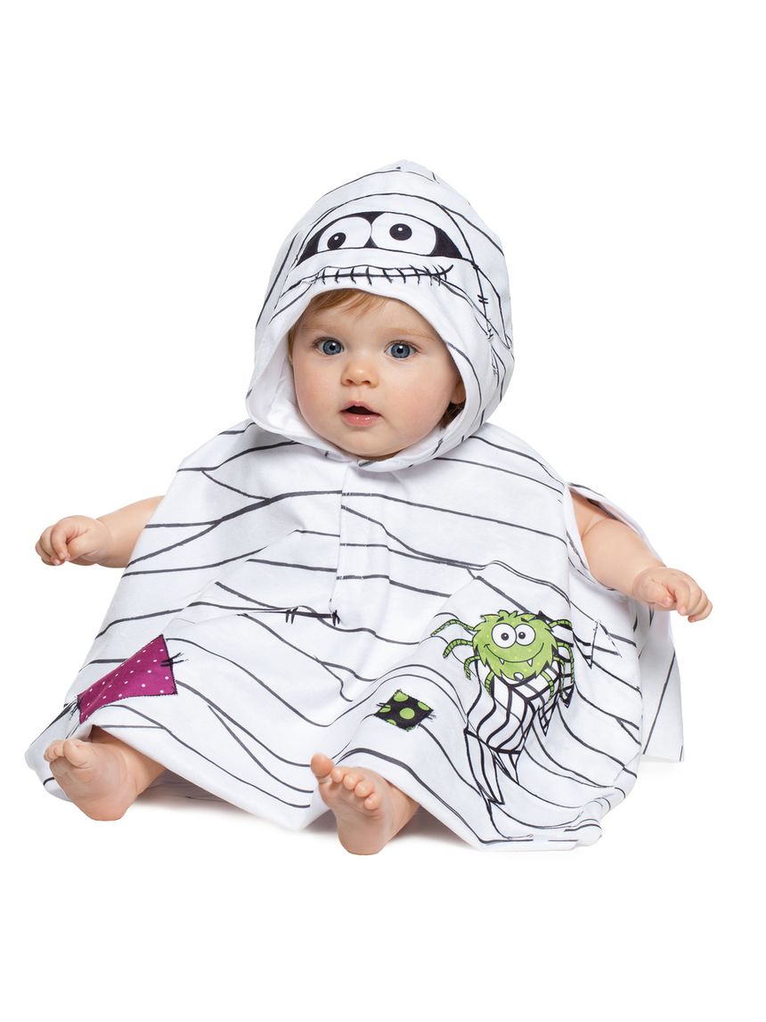 Costume travestimento halloween mantellina mummietta baby