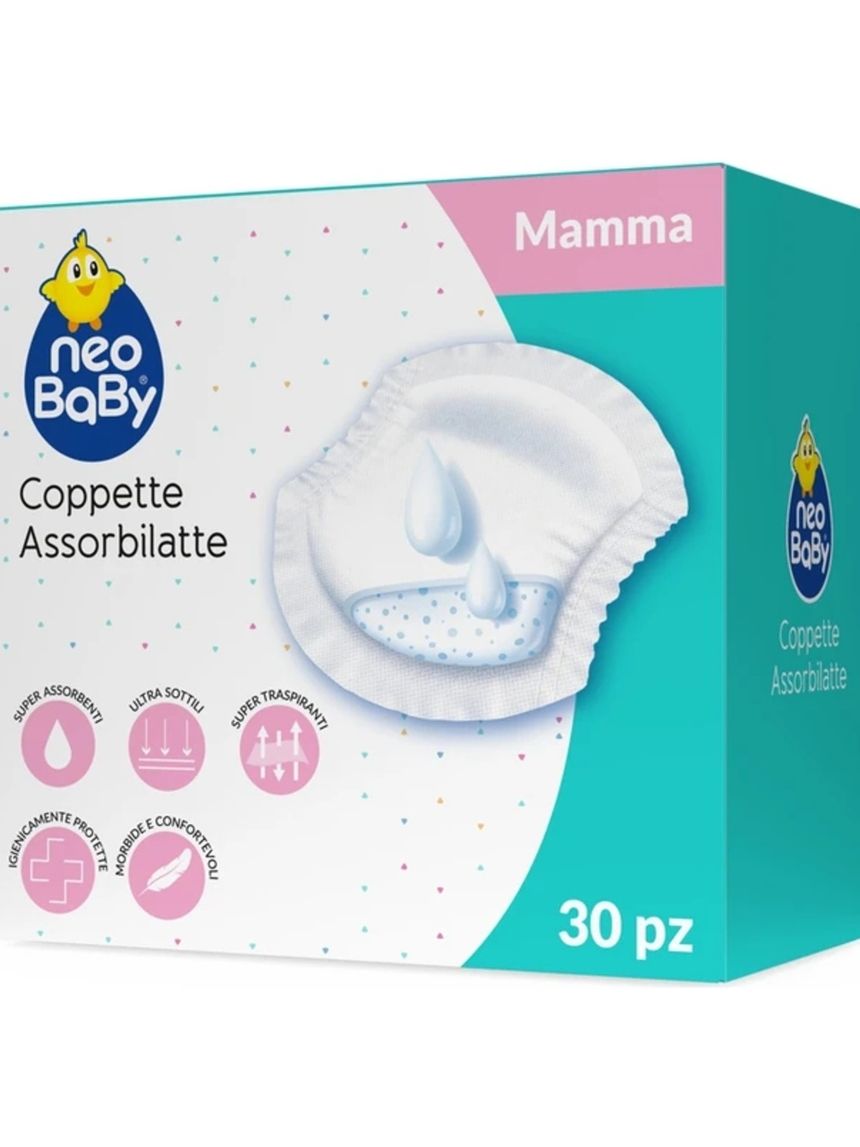 Coppette assorbilatte 30pz - neobaby